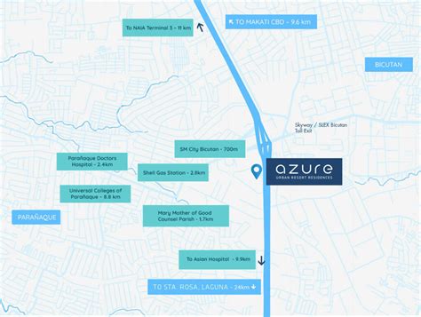 azure urban resort residences zip code|Location .